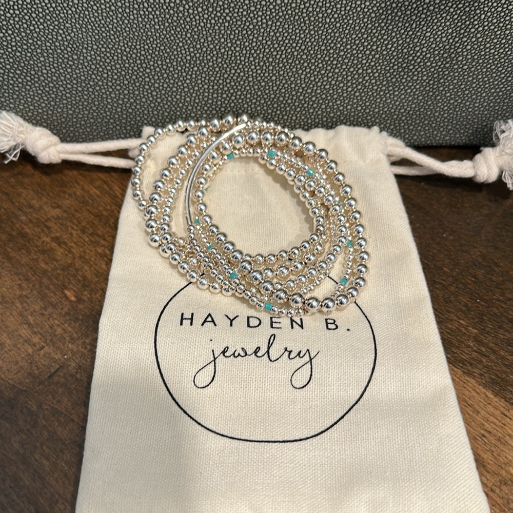 Hayden B. Jewelry six stackable bracelets